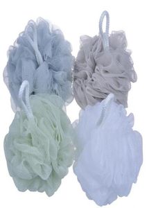 20pcs 60gビッグバスシャワースポンジPouf loofahsメッシュボディーシャワーボールバックブラシを削除した死んだ肌のお風呂ブラシ3665143