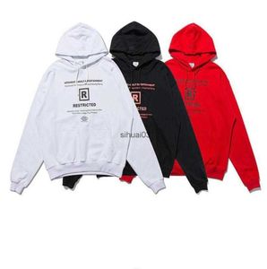 Mens Hoodies Sweatshirts Heavy Fabric VETEMENTS Hoodie original 11 superior Quality mens and womens Oversize Hooded Embroidered Tag Sweatshirts CrewnL2403