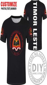 East Timor T Shirt Özel Yapım İsim Numarası TMP Tshirt Nation Flag Portekiz Cumhuriyeti TP Leste Koleji Baskı PO Kıyafetleri X4882897