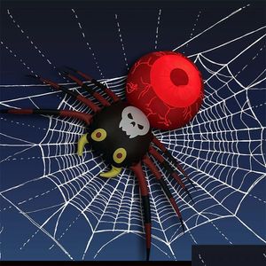 Halloweenowe zabawki LED Spider Inflatible NT Outdoor Decoration Light