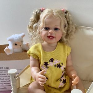 NPK 55CM Ganzkörper Yannik Weiches Silikon Real Touch Reborn Baby Girl Doll Ideale Geschenke für Kinder Badespielzeug Wasserdicht 240304