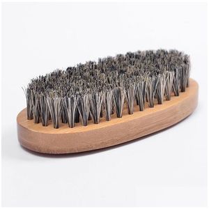 Haarbürsten Herren Mode Wildschwein Bart Schnurrbart Pinsel Runder Holzgriff Borstenkamm Drop Lieferung Haarprodukte Haarpflege Styling Werkzeuge Dhuep