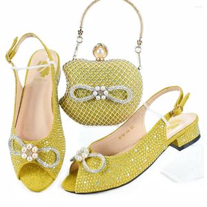 Dress Shoes Doershow Beautiful Italian Design Fashion Style Ladies With Matching Bag Set 2024 Nigerian And HJK1-19