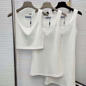 Casual Tops Women New All Season Tank Sleeveless White Black Solid Color Tank Top for Women 2023 2024 Summer Vintange Epaulettes ärmlösa toppar FZ2403056