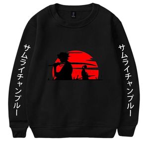 Толстовка Samurai Champloo ONeck Спортивный костюм Женщины Мужчины Верхняя одежда Harajuku Уличная одежда Японское аниме Модная одежда больших размеров G220727416732