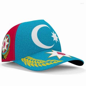 Ballkappen Aserbaidschan Baseball Kostenlose maßgeschneiderte Namensnummer drucken Flagge Team Aze Country Hat Tees Aserbaidschanische Nation Az Reisekopfbedeckung