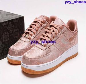 Rose Gold Silk Force Shoes Mens Sneakers Size 14 Trainers Size 13 Running Women Eur 47 Schuhe Air CLOT Us 14 Casual Us14 Forces One Low Eur 48 Pink