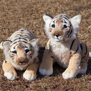 Simulação tigre leão leopardo pelúcia animais bonito boneca criança presente de aniversário brinquedos travesseiro macio natal 210728 240307