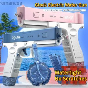 Toys Gun Gun Toys Spring and Summer Adult Boys and Girls Electric Automatic Continuous Fire Water Gun Toy High Pressure Gun 240307