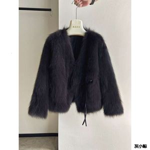 Fox Grass For Women's 24 Year New Winter Integrated Youth Short Fur Coat Haining 524558