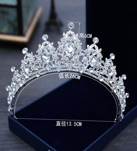 2022 Sparkling Bling Crystal Headpieces Rhinestone Adorned Bridal Crown New Design Bride039s Top Head Tiaras Accessories4673582