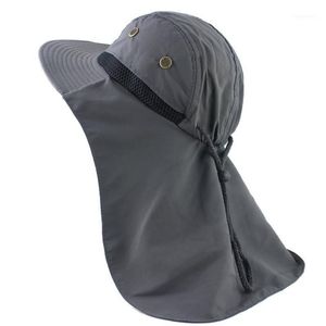 Nuovo cappello con collo da pesca escursionismo protezione UV all'aperto cappello da sole1309u