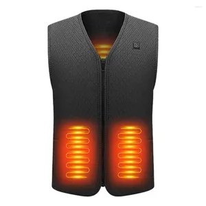 Men's Vests Vest Unisex Usb Heating With Three Gear Adjustment Energy-saving Zipper Closure Windproof Waistcoat For Winter Men