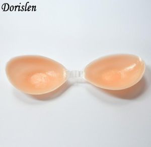 Kobiety samoprzylepne silikonowe stanik na żelu push up Bras Abcd Cup bez ramiączek Brassier 100pcs2411590