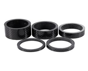 5 peças 1 18 quot3mm 5mm 10mm 15mm 20mm arruela de fibra de carbono conjunto de cabeça de bicicleta espaçador de haste kit5285348