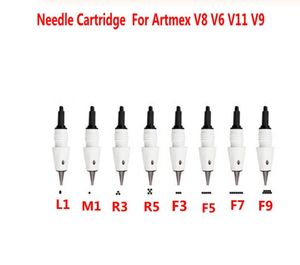 Cartucho de micro agulhas para máquina de maquiagem permanente artmex v8 v6 v11 v9 caneta derma de tatuagem mts pmu cuidados com a pele 9124525
