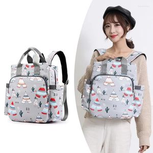 Sacos escolares Weysfor À Prova D 'Água Oxford Mulheres Mochila Mummy Fralda Bag Baby Stroller BagHandbag Maternidade Enfermagem Fralda Viagem