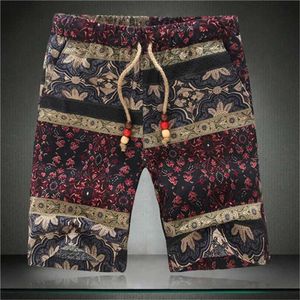 Wholesale-summer Men Print Shorts Brand 2016 New Arrival Casual Cotton Linen Short Pants High Quality Beach Sport 4xl 5xl Plus Size YBHL