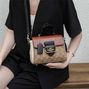 70% Factory Outlet Sconto quadratino colorato a contrasto per la borsa da donna autunnale e versatile in saldo