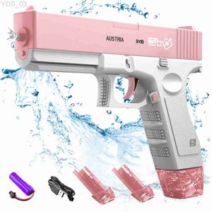 silah oyuncakları elektrikli su silahı otomatik tabanca atış oyuncak tam otomatik yaz su plaj oyuncak çocuklar için çocuklar erkek kızlar yetişkinler yq240307