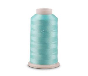 Garn 3000 meter spool luminös glöd i den mörka maskinen broderi Sewing Thread Light Blue8869675