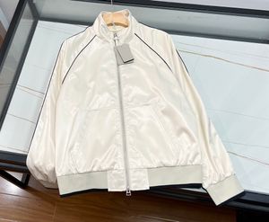 Highend marca nova jaqueta masculina de alta qualidade cor sólida design simples zíper gola jaqueta luxo topo designer jaqueta