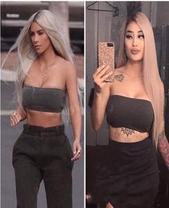 1BT18 ASH BLONDE DARK ROOTS BRAZILIAN REMY HUMAN HAIR FULL LACE WIG OMBRE BLONDE SILKY STRAIGHT HUMAL HAIR WIGS5465736