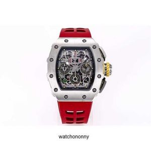 Leisure Milles Luxury Watche Nowe chronografie mechaniczne zegarki RM11-03 KV Mężczyźni z wielofunkcyjnymi chronem woda odporna na wodę wysokiej jakości 1p