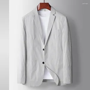 Herrdräkter 6947 Anpassad kostym Set Slim Fiting Business and Professional Formal dräktintervju Casual Jacket