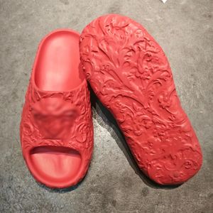 3D Slipper luksusowy projektant Trójkąt Trójkąty suwaki gumowe płaskie but sandał mężczyzn 8 kolorowy letni plaż