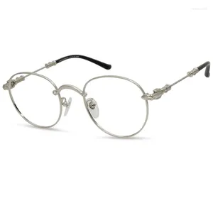 Sunglasses Frames Retro Pure Titanium And Acetate Fiber Ultra Light Glasses Frame Optical Reading Myopia