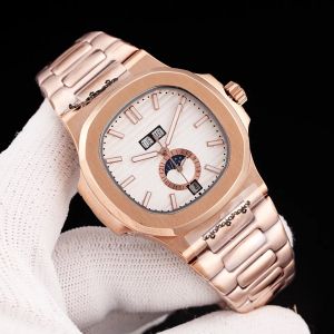 Wristwatches Luxury designer mens perpetual calendar aaa automatic mechanical ment belt stainless steel strap business fashion Q240529