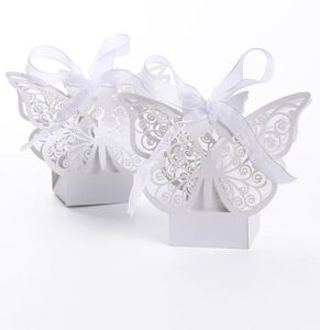 100pcslot Butterfly Laser Cut Hollow Favors Box Gift Candy Boxes With Ribbon Baby Shower Wedding Event Party Supplies5400761