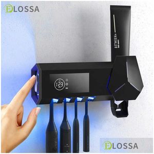 Toothbrush Holders Elossa Smart Toothbrush Sterilizer Uv Holder Matic Tootaste Squeezer Dispenser Home Bathroom Accessories Set 210709 Dh8Zl