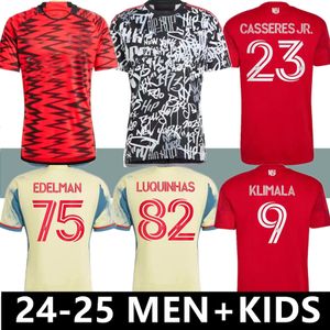 New York 2022 2023 2024 2025 Maglie di calcio rosse Burke Luquinhas Vanzeir Amaya Nealis Tolkin Morgan Bulls 24 25 MLS Football Men Kids Shirt 888