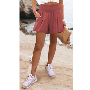2023 New designer shorts hotty hot shorts Cotton and Linen Shorts for women shorts Summer Outerwear Pants Oversized Three Piece Sports Pants Loose Casual Pants 8AO0