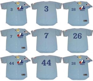 Benutzerdefinierte Baseball Jersey Männer Frauen Jugend Montreal Expos 2 JOHN BATEMAN 3 BOB BAILEY 6 RON FAIRLY 7 BOBBY WINE 9 MACK JONES 10 RUSTY STAUB 12 JOHN BOCCABELL Baseball