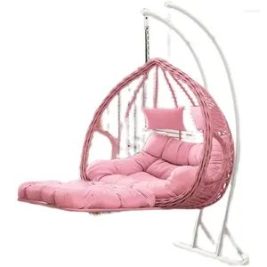 Camp Furniture Princess Hanging Basket Rattan Chair Rocking Hammock Balcony Swing Bird's Nest Outdoor Lazy