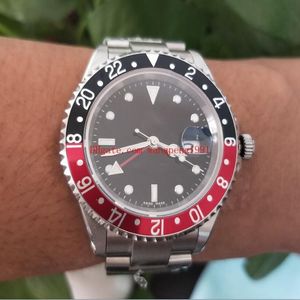 BP Quality Watches 40mm Vintage Black and Red Border Black Dial 1675 2813 Rörelse Mekanisk automatisk herr armbandsur240t