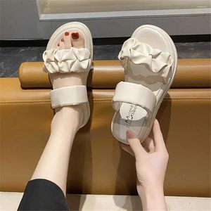 Slippare Chunky Bed Barefoot Summer Women's Beach Shoes Flat Sandals Sneakers Sport Sport-Leisure Tenix