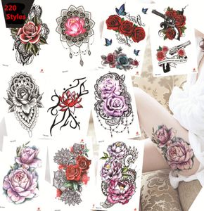 1912cm Totem Flower Symbol Waterproof Tattoo Sticker Tillfälliga tatueringar Body Stickers WS0213138072