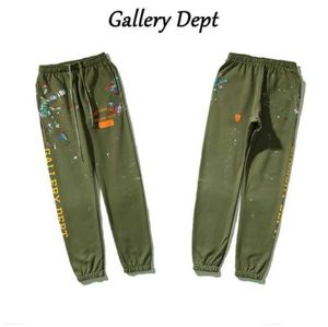 Galerias Dept Designer Sweatpants Calças Esportivas 7216b Painted Flare Sweat Pant New Splash High Street Legged Outono Marca de Moda 4461752