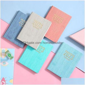 Blocco note Blocco note all'ingrosso A7 Mini Notebook 365 giorni Blocco note tascabile portatile Agenda settimanale giornaliera Planner Notebook Cancelleria per ufficio Dhfxu