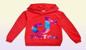 Bahar sonbahar sweatshirt için büyük erkek kız kıyafetleri moda çocukları kapüşonlu baskı pamuk hoodies çocuk tik tok gündelik spor t shi261n6367813