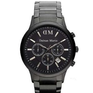 2017 MENS Fashion Classic Chronograph Bunmetal Ion Steel Black Men's Watch AR2453 AR2460 AR2461 Oryginalne Box299V