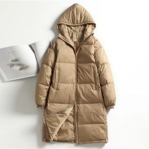 Giacche 2021 Nuova collezione Inverno Down Jackets Coats Female Long Casual Puffer Cappucciate giacche caldi Parka portatile