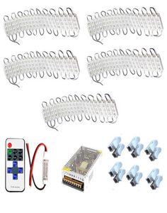 100pcs 5630 LED Modül Işık Dış Mekan Işığı Aydınlatma Su geçirmez Parlaklık Ayarlanabilir RF Uzaktan Denetleyici Powe8939103