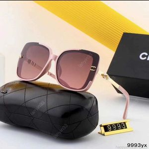 Designer Channel cc Sunglass Cycle Luxurious Woman Mens Fashion Highdefinition Small Fragrance Pearl Inlaid Temperament Oversized Sunglasses U06160Y