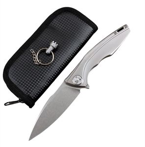 High End Tactical Folding Knife M390 BLADE TC4 TITANIUM Legering Handle Ball Bearing EDC Pocket Knives Camping Hunting Knives