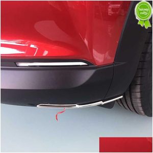 Other Interior Accessories New Stainless Steel Front Rear Corner Protection Strip Er Trim Decorative For Mazda Cx-30 Cx30 2021 2022 Mo Dhvgn